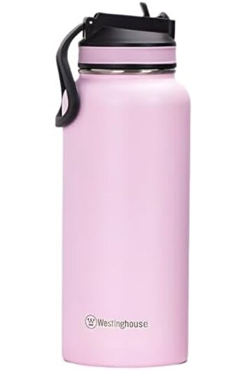 Westinghouse 32oz Double Wall Stainless Steel Tumbler – Pink | Leak-Proof, Sweat-Free, BPA-Free Tr