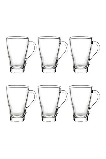 Luminarc 6-Piece Tempered Glass Mug Clear