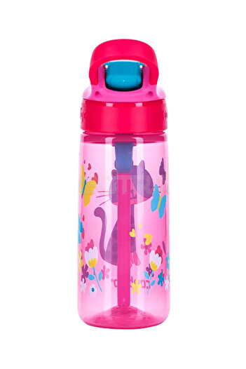 Contigo Flip Straw Cherry Cat BPA-Free Baby Bottle