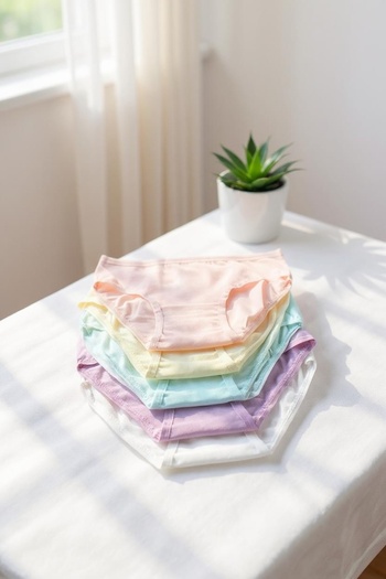 Katmirra Pachet de 6 chiloți pentru fete de culoare moale - Dondeza Ve Tutku Innerwear Bayii