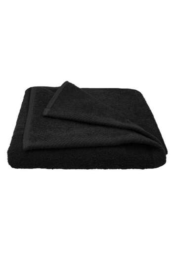 Polska Grupa Tekstylna High Quality Cotton Bizet Towel, 500 Gr/Mp, 70 X 140 Cm, Black Color