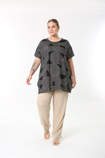XL Modam Women's Plus Size Tunic Pants Set