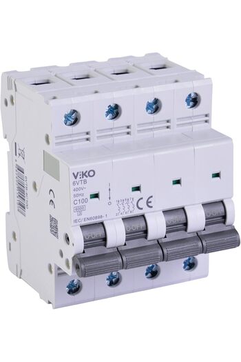 STOREMAX Polysight 6Vtb-4C100 Automatic Fuse 6Ka C Type 4 Pole 100A Trendzap 467437