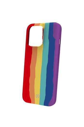 Celly Celly Rainbow Protective Case for iPhone 13 PRO, Multicolor