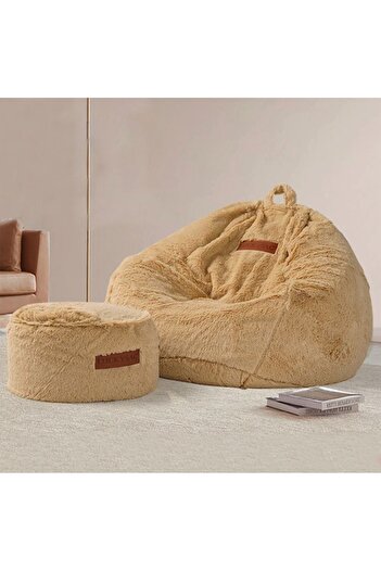 Good Night Home WoolSoft Ayak Puflu Peluş Dinlenme Koltuğu Ultra Konfor GoodNight&SoftHome