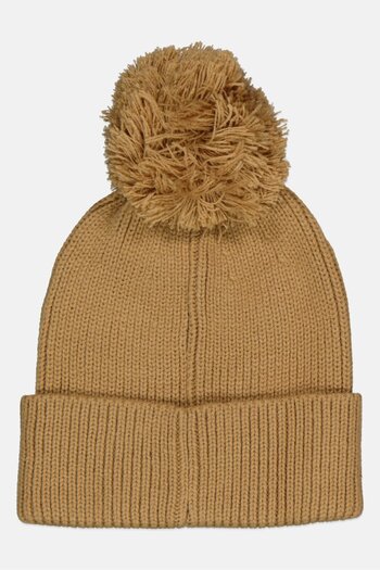 GAP Kids Boy Embroidered Pom Pom Beanie, Brown