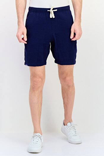 GAP Men Solid 8 Inseam Basic Shorts, Navy