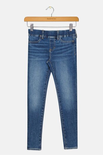 GAP Kids Girl Washed Pull On Denim, Blue