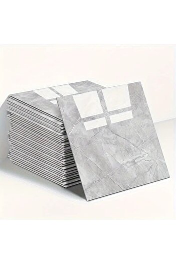 Skygo Marble Pattern Wall Sticker Gray 30 X 30 cm 1 Piece