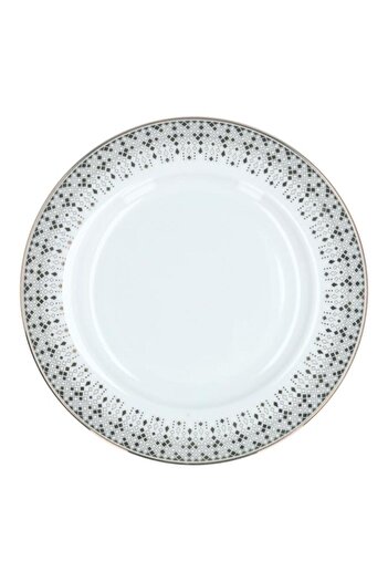Generic Easy Life Festive Collection Porcelain Salad Plate White and Gold 19cm R0944#FESV