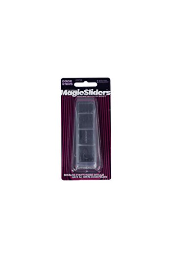 Generic Magic Sliders Heavy Duty Door Stops Clear