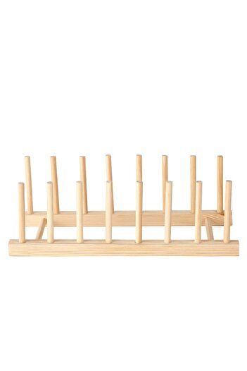 PUFO wooden stand for organizing and storing glasses, plates and dishes, 29 cm
