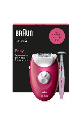 Generic BRAUN Silk-épil 3 3-202 Corded Comfortable Epilator Multicolor 35241