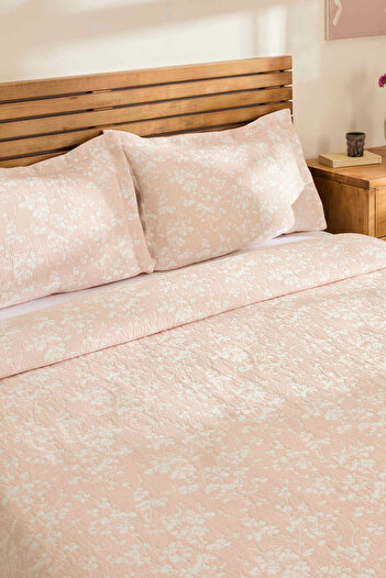 Kaşmir Home Eternal Çift Kişilik Yatak Örtüsü Takımı Rose