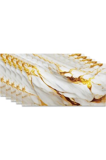 HOZRO Set of 10 x HOZRO self-adhesive marble imitation tiles, premium model, for walls