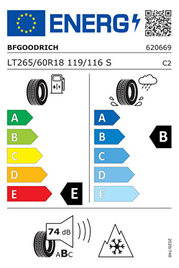 Bf Goodrich All Terrain T/A KO2 RBL 265/60R18 119/116S LRE ( Yıl: 2025 )