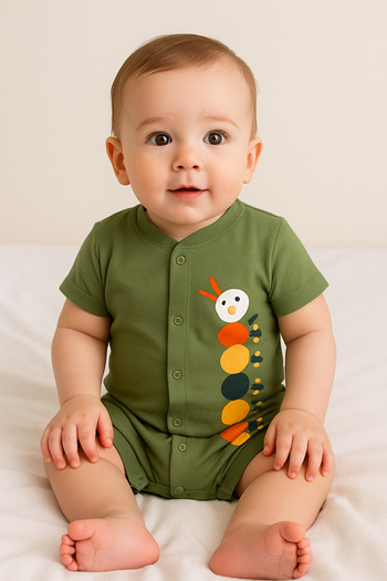 bebekyol Summer Baby Rompers with Caterpillar Figure