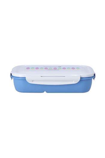 ROYALFORD Airtight Lunch Box With Spoon Blue 1.35Liters
