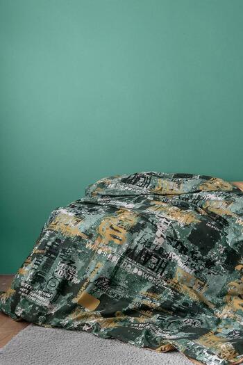 İssimo Home İssimo Home Rocky 210 Tc (83 Thread) Digital Cotton Satin Single Duvet Cover Set