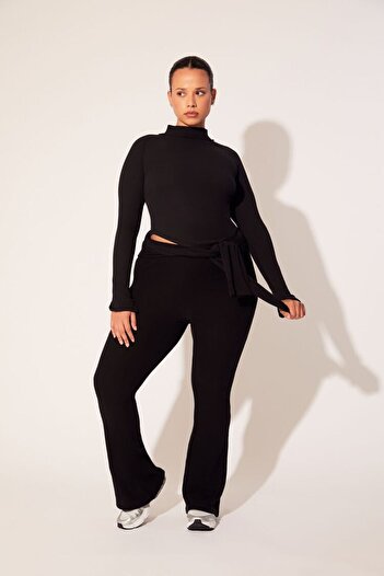 Forever 21 Plus Size Fitilli Flare Pantolon