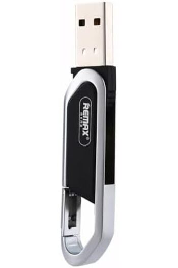 Remax Mena محرك أقراص فلاش USB معدني بسعة 64 جيجابايت مع سلسلة مفاتيح، 2.0 USB عالي السرعة، محرك أقراص فلاش USB مضاد للضياع H