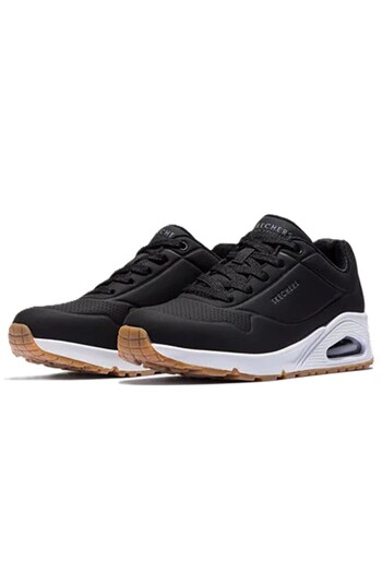 SKECHERS Uno-Stand On Air Memory Foam Womens Sneaker Black Hafızalı Taban Kadın Günlük Spor Ayakkabı