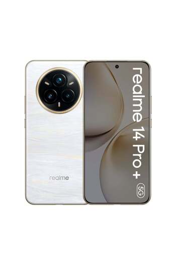 realme 14 Pro+ AI Dual SIM Pearl White 12GB RAM 512GB 5G - Middle East Version