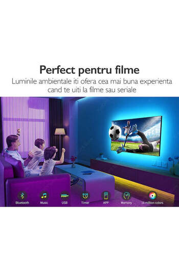 Huerler Kit bandă TV LED Hueler Smart RGB 2,5 metri
