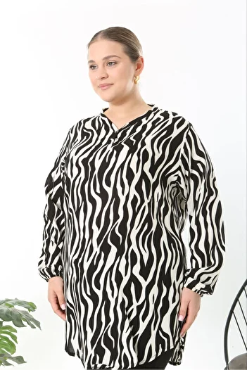 volkitolki Woven viscose cotton fabric comfortable cut tunic