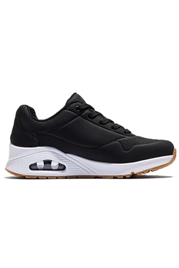 SKECHERS Uno-Stand On Air Memory Foam Womens Sneaker Black Hafızalı Taban Kadın Günlük Spor Ayakkabı