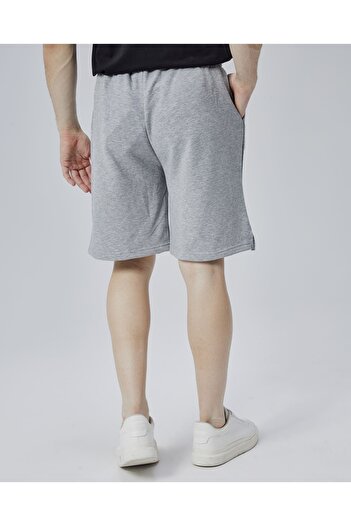 Starter Ανδρικό πλεκτό σορτς ASHER Grey Slit Patched Comfortable Fit