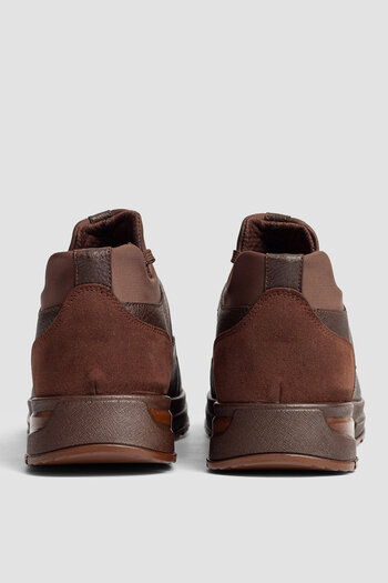 KİNGLE Brown Orthopedic Sole Sports Daily Casual Men's Shoes 5375K
