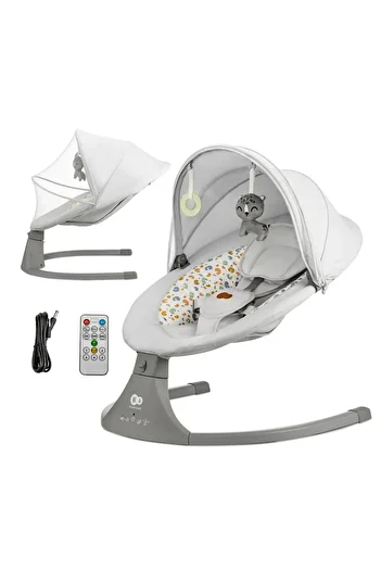 Kinderkraft ELECTRIC SWING KINDERKRAFT LUMI 2, LIGHT GRAY