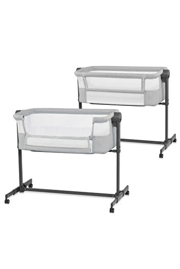 Kinderkraft KINDERKRAFT NESTE UP 2 CO-SLEEPER Crib, LIGHT GREY