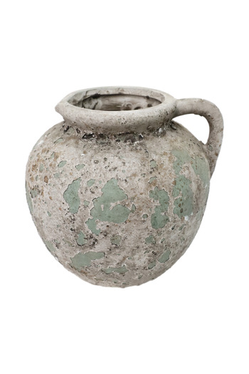 Generic Luxury Ceramic Vase in Tranquil Green for Elegant Home or Garden Decor (15*15 cm)