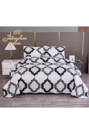 OEM Double bedspread with TWO-SIDED pattern, quilted, Satin Cotton, V24A