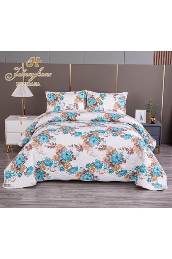 OEM Double bedspread with TWO-SIDED pattern, quilted, Satin Cotton