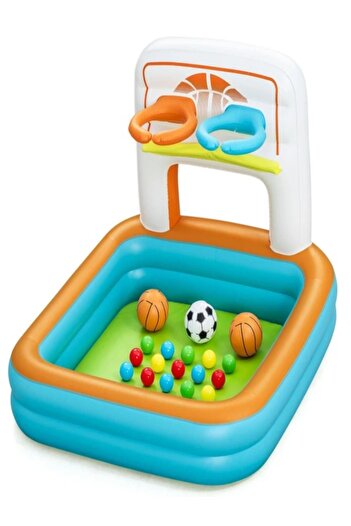 BESTWAY Children's play center, Bestway Kick'n Swish, 3 in 1, inflatable, PVC, 120 x 107 x 84 cm