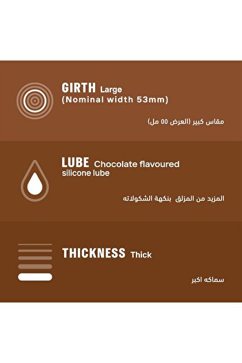 Durex Naughty Chocolate Flavored Condoms - Pack of 12