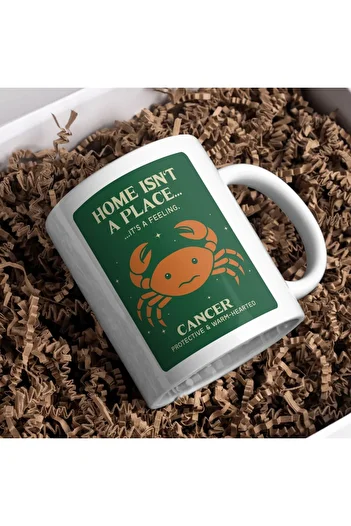 kuphane Cancer Zodiac Coffee Mug – Astrology Themed Emotional Gift