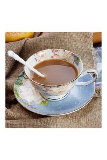 HALAMODO European Coffee Cup Blue