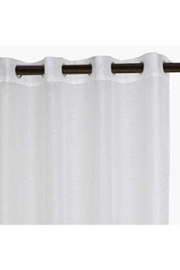 HALAMODO 2-Piece Indus Sheer Polyester Curtain Set For Home Decor off white 240x140cm