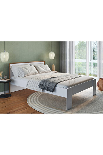 Art In Móveis Single bed for bedrooms and homes, white color, 194.8*141.6*84.6