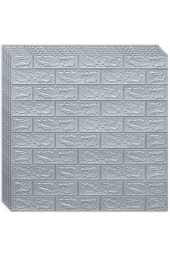 HOZRO Set of 160 x HOZRO self-adhesive 3D wallpaper, brick imitation pattern, covers an area of ​​86.24 sq m, design