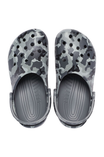 Crocs classic printed camo clog - slate grey/multi