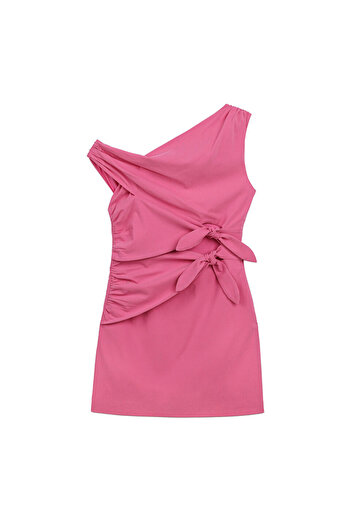 Twist ASİMETRİK KOL CUT-OUT ELBİSE