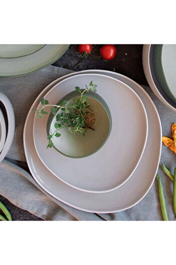 EasyLife Organic Series Glaze Ceramic Dinner Plate 27 cm