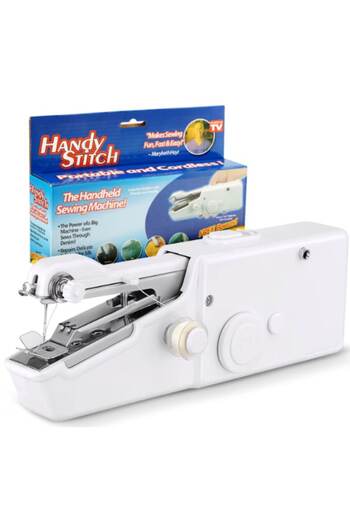 HOZRO Mini Sewing Machine Portable Battery-Powered HOZRO, White