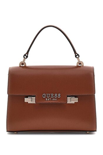 Guess ECO ALDITH MINI TOP HANDLE FLAP Women's Brown Mini Bag HWEVG964178-COG