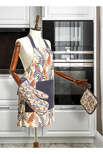 BUGİ HOME COLLECTİON Premium Series Chef Cook Kitchen Apron - Stain-Proof with Pocket 54X70